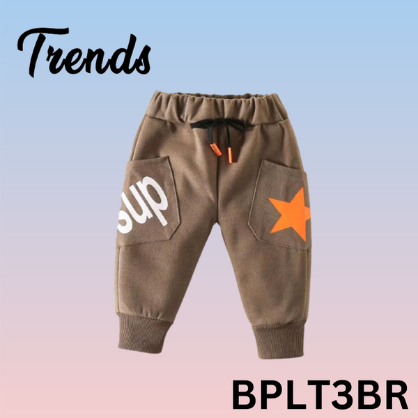 Brown Joggers Pants Kids Boys & Girls