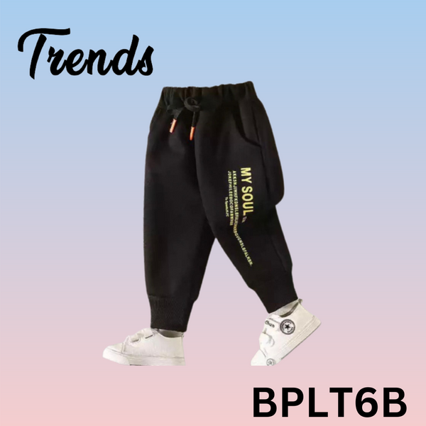 Black T6B Joggers Pants Kids Boys & Girls